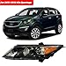 CZDONGY Headlight Assembly Compatible with 2011 2012 Kia Sportage w/Bulbs Halogen Headlamp(Left and Right Side)