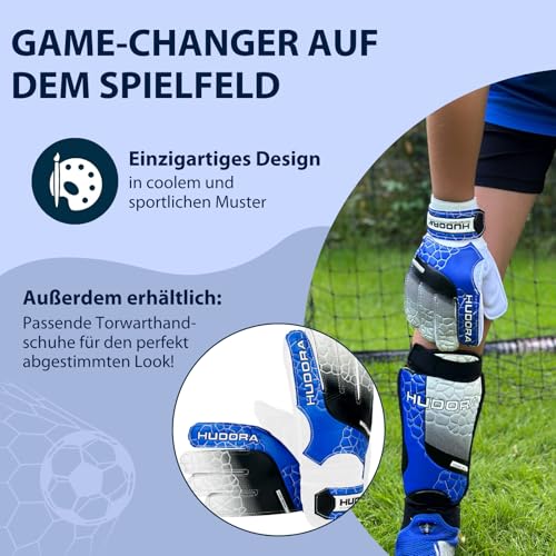 HUDORA Schienbeinschützer mit Knöchelschutz - bequeme Schienbeinschoner mit Schaumstoff - Fußball Schienbeinschutz mit Knöchelprotektoren… – Ansicht 5