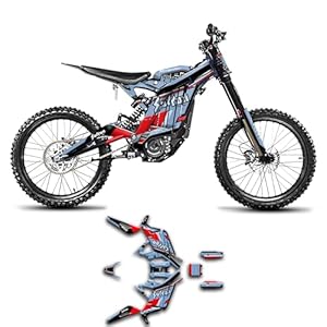 Kungfu Graphics Custom Decal Kit For Surron Sur-Ron Off-Road Motorcycle Dirt Bike Light Bee X Lbx, Blue Black Red, Srx17N098-Kor 10 51xoq8 dsrl. sl500 . ss300