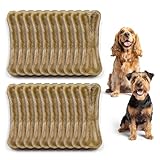 Premium Feeders Long Lasting 3” Rawhide Pressed Bones for Dogs – 20 Pressed Bones – Natural Treats for Small Dogs – Durable Dog Chew – Digestible Treat for Dental Health & Fresh Breath