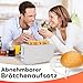 Clatronic®Toaster 4 Scheiben | Langschlitztoaster mit Auftau-/Aufwärm-/Schnellsto... | Brötchenaufsatz | Toastbrötchen & Fertigwaffeln | TA 3802