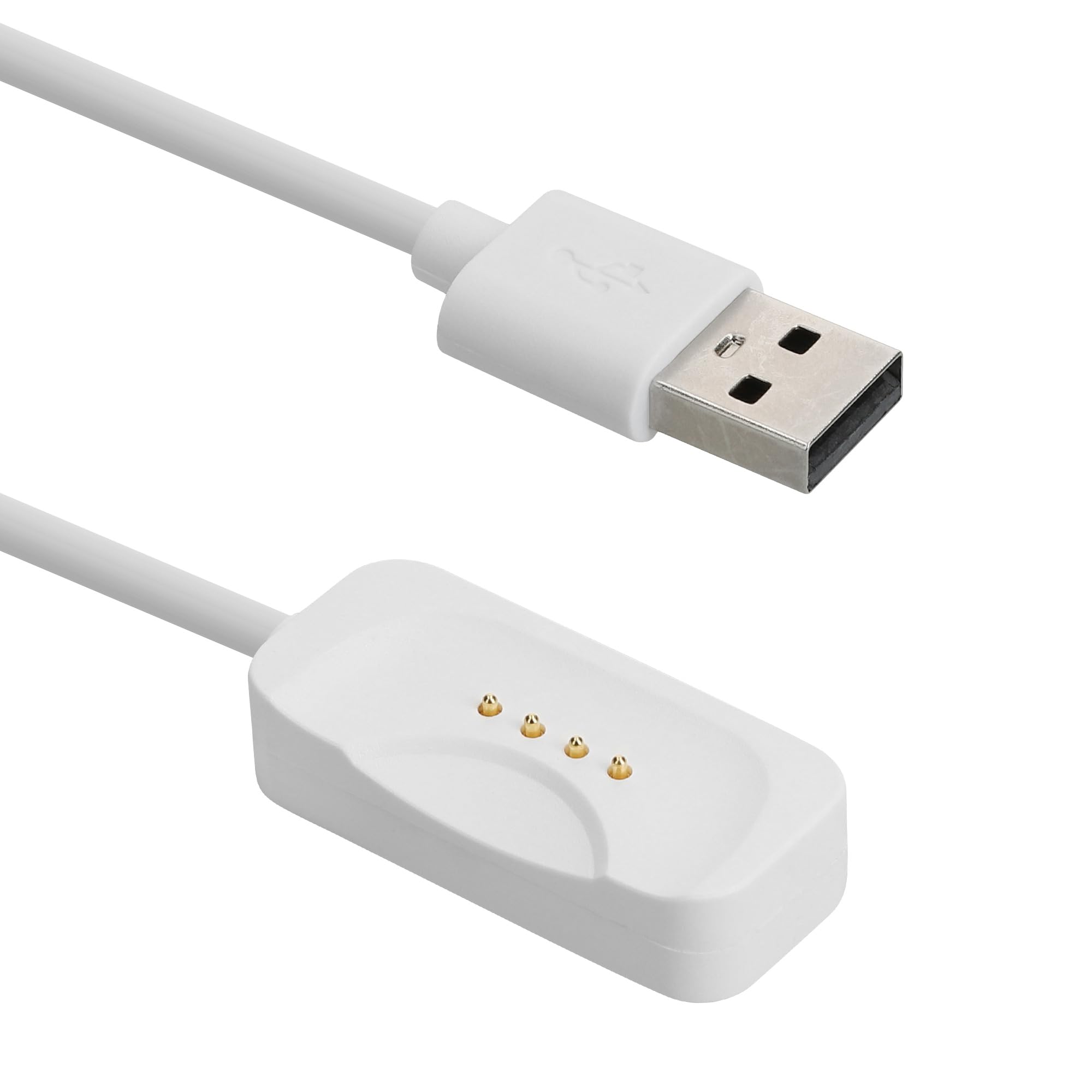 kwmobile Kabel do ładowania USB kompatybilny z OnePlus Watch 2 / Watch 3, kabel do ładowania smartwatcha, matowy biały