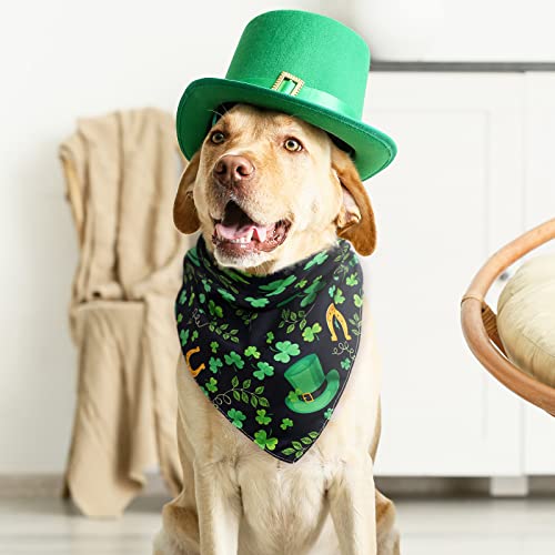 Whaline 6 Pack Valentine's Day Pet Bandanas Heart Pet Neckerchief Shamrock Clover Triangle Dog Bibs Easter Spring Bunny Dog Collar Scarf St. Patrick's Day for Pet Costume Accessories - Image 7
