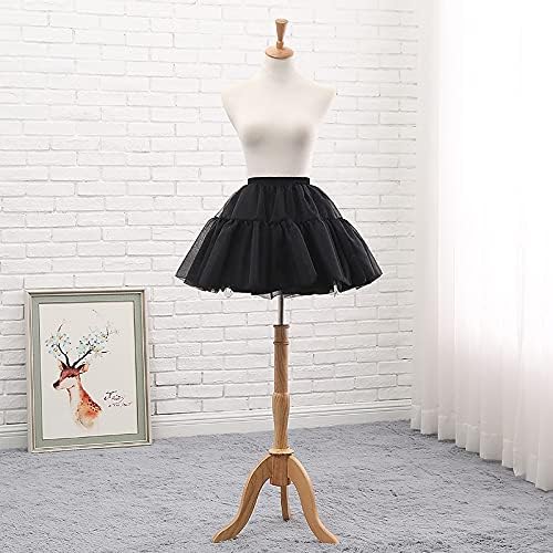 Women's 50s Vintage Hoopless Petticoat Adjustable Drawstring Waist Puffy Underskirt Lolita Halloween Rockabilly - Image 2