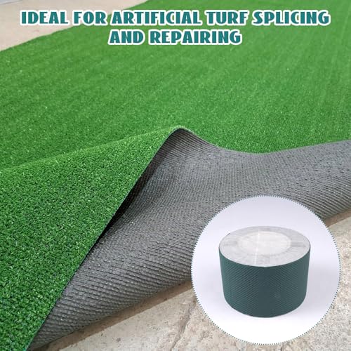 Kunstrasen Klebeband 5cmx5m, Starkes Doppelseitig Kunstrasenband, Rasenband Kunstrasenband Selbstklebend, Künstliches Grasband zur Befestigung und Verbindung von Kunstrasen, Teppich im Freien