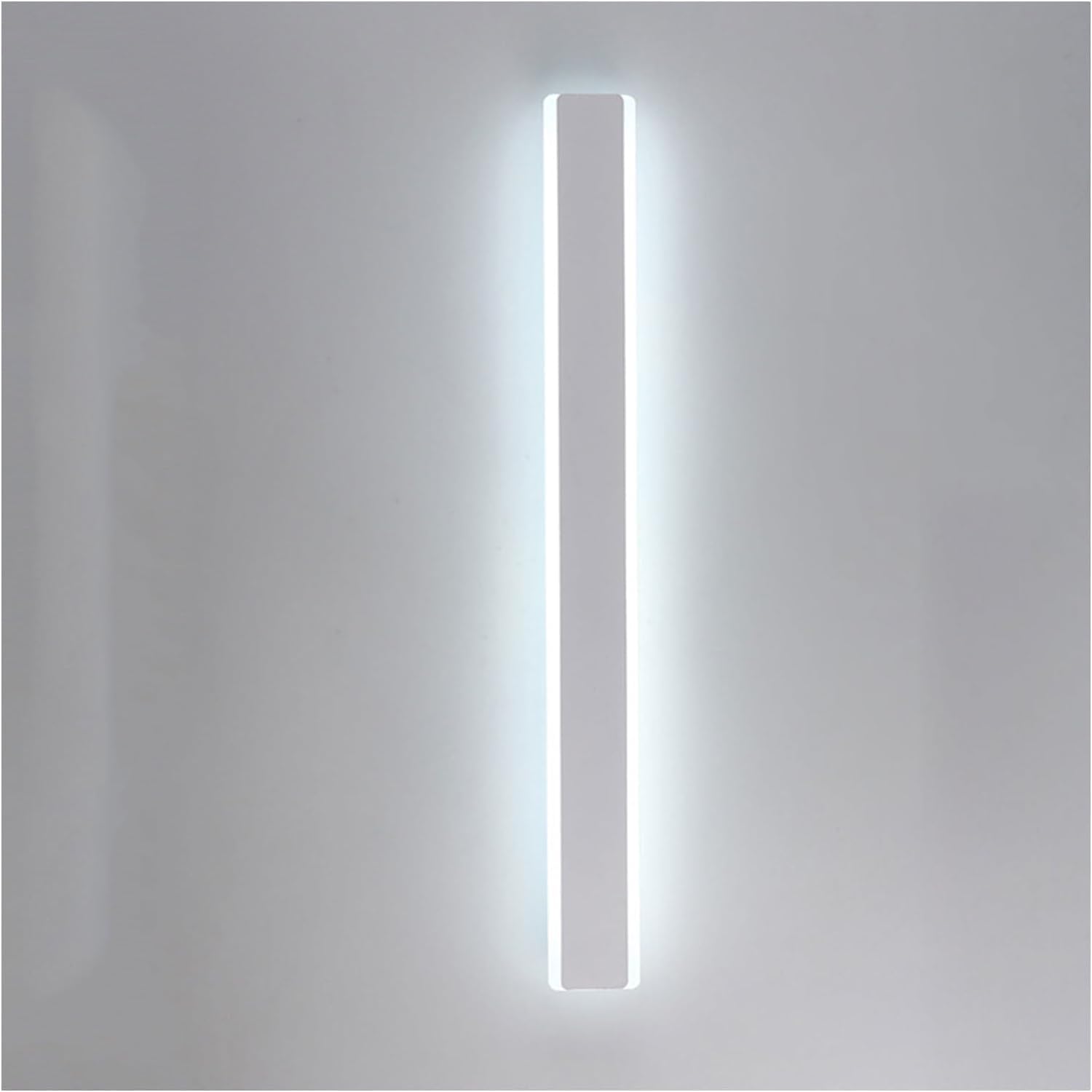 HCZKIUJY Wall Lighting Fixtures Modern Long Strip LED Wall Sconce Metal Acrylic Wall Light Wall Mounted Lighting Fixture,Kitchen Light (White-80cm)