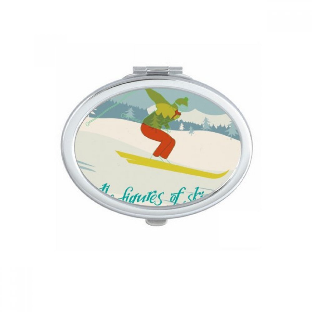 Miroir de poche ski compact fini le maquillage raté en station avec ce petit miroir portable