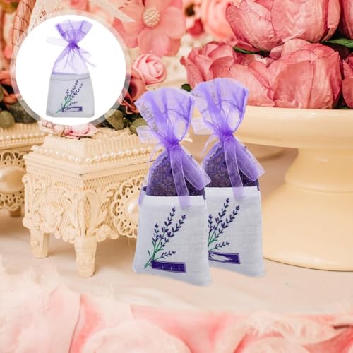 Bolsitas de Lavanda, Pack de 25, Bolsa Organza Lila miniatura 4