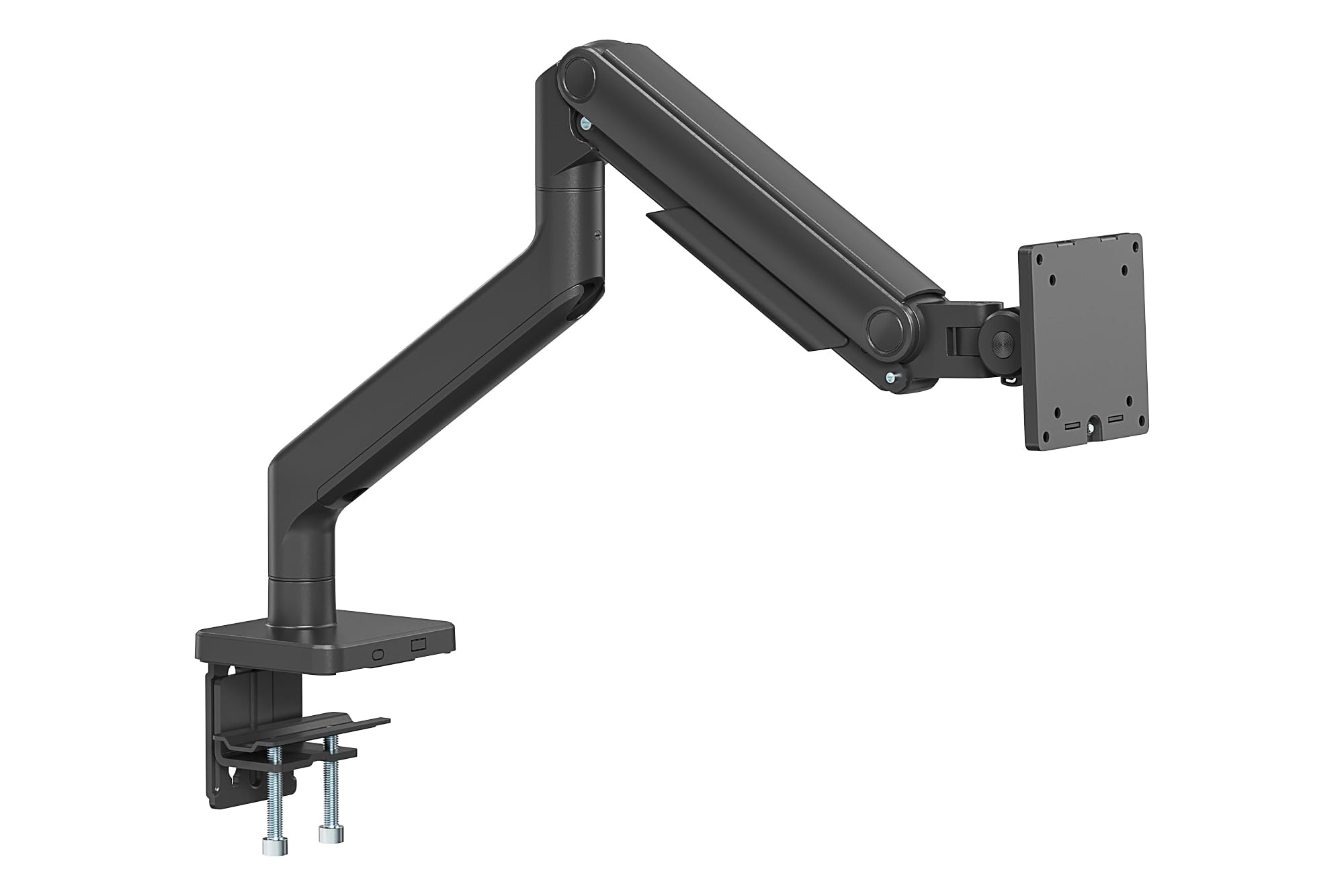 DIGITUS Uchwyt do monitora – 1 ekran – do 49 cali – nośność 20 kg – sprężyna mechaniczna – do monitorów płaskich i zakrzywionych – VESA 75x75 100x100 – obrót, pochylenie, przechylenie – czarny