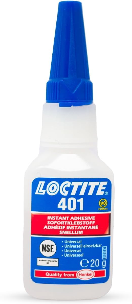 LOCTITE® 401 20 g Flacon – Colle Cyanoacrylate Multi-Usage – Adhésif Instantané Super Glue LOCTITE® pour Matériaux Divers (Lot de 5)