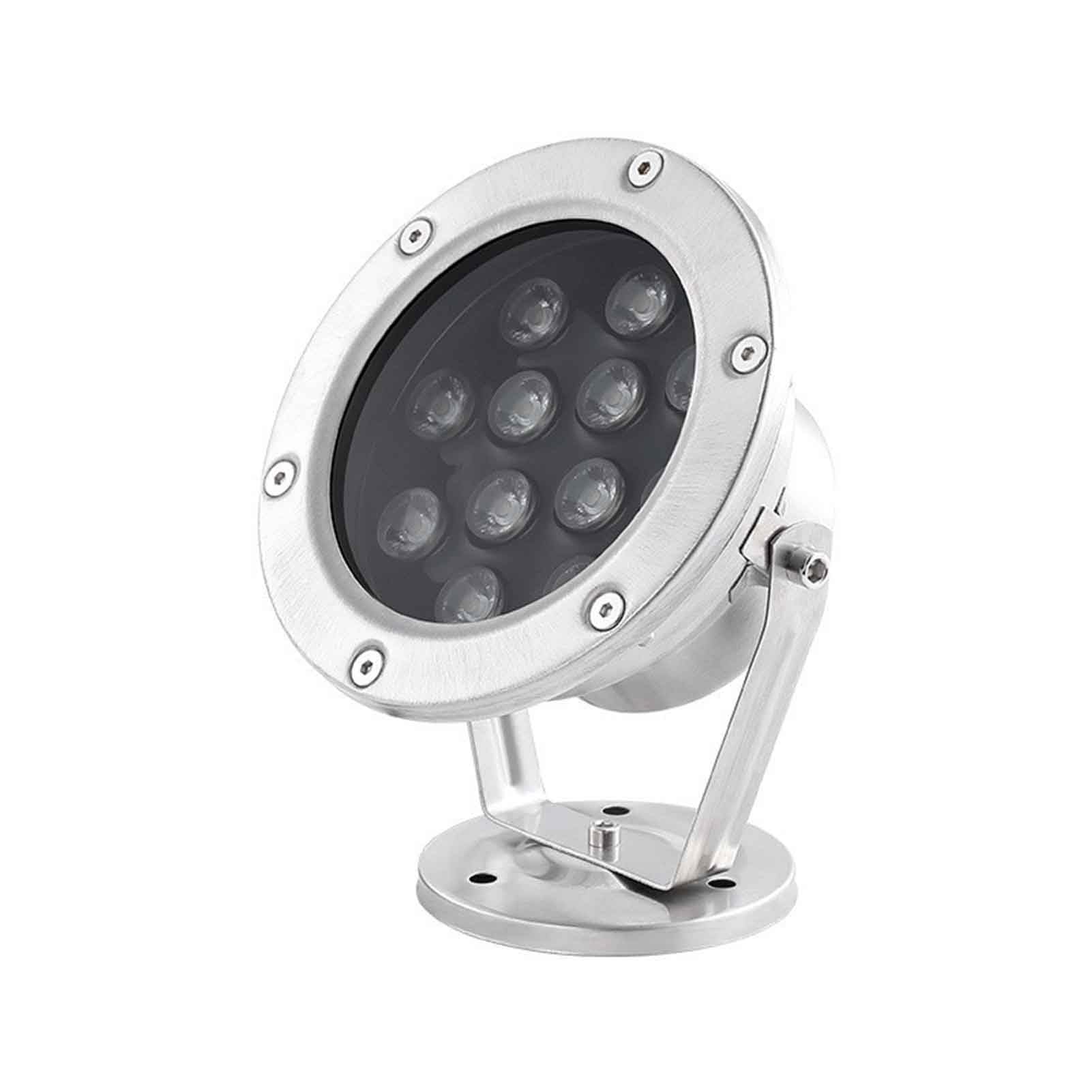 LED-Unterwasserleuchte – Pool- Und Springbrunnenbeleuchtung, IP68 Wasserdicht, Farbwechselnder Spot, Geeignet Für Die Landschaftsbeleuchtung Von Schwimmbädern, Springbrunnen(Green,9w(24v))