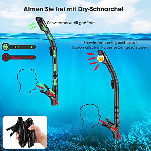 Gafas de buceo de cristal templado que no se empañan al nadar 4