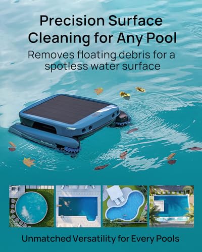 Beatbot-iSkim-Ultra-Solar-Powered-Robotic-Pool-Skimmer-Pool-Surface-Cleaner-Robot-Dual-Charging-Options-Water-Clarification-Edge-Corner-Cleaning-S-Path-Optimization-App-Control-Ice-Blue Beatbot iSkim Ultra Solar Powered Robotic Pool Skimmer Pool Surface Cleaner Robot Dual Charging Options Water Clarification Edge Corner Cleaning S Path Optimization App Control Ice Blue