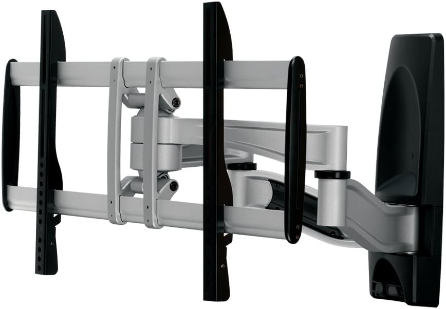 Puremounts PM-Platinum-65 - Flat Panel wall mounts (100 x 100,600 x 400 mm, Black, Silver, -15-15°)