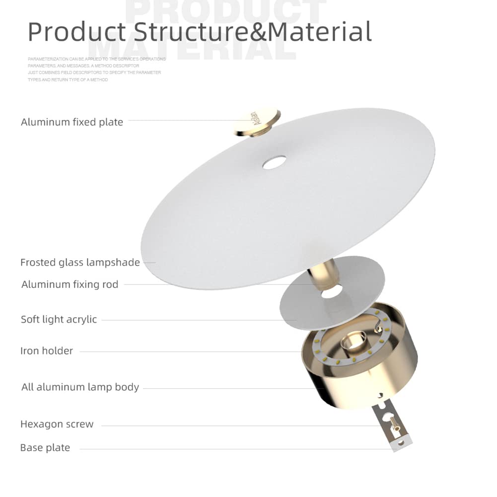Lampa ścienna do wnętrz z przełącznikiem, okrągła lampa ścienna LED 7 W, nowoczesna lampka nocna do sypialni, do korytarza, salonu, hotelu, dekoracyjne oświetlenie