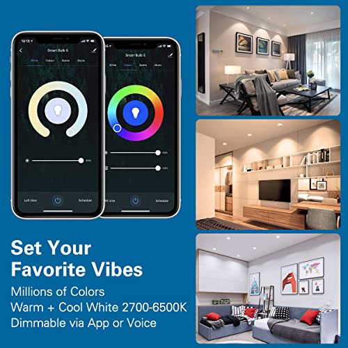 MoKo Smart WiFi LED Spot Light Bulb 5W GU10 Dimmable Spotlight RGB + Cool + Warm Light Work with Alexa Echo,Google Home… - Image 5