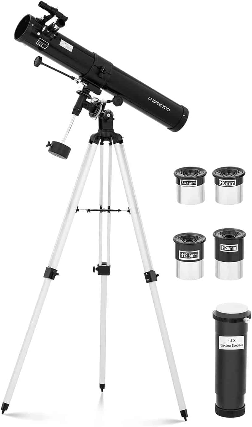 Uniprodo Reflector Telescope + Tripod Reflecting Telescope Astronomy