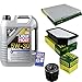 Produktbild QR-PARTS 69369774 Filter Set Inspektionspaket 5 Liter Liqui Moly Motoröl Special Tec F 5W-30 MANN-FILTER Innenraumfilter Luftfilter Ölfilter
