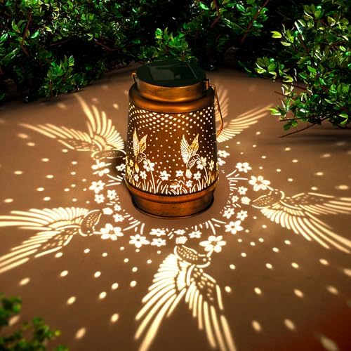 Birthday Gifts for Women, Solar Lanterns Outdoor Waterproof, Humm...
