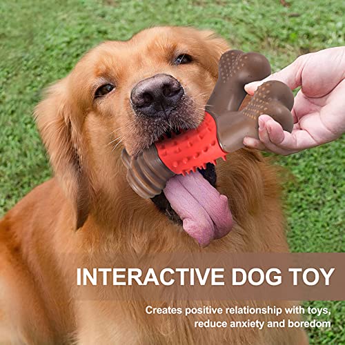 Petsta Dog Chew Toys For Aggressive Chewers, Durable Dog Toys For Large Dogs, Heavy Duty Dog Toys/Large Dog Toys/Indestructible Dog Toys, Tough Dog Toys For Medium/Large Dogs Breed (Red) #TOP4