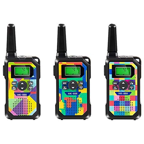 Walkie Talkie for Kids,3 Pack,8 Channels 2 Way Radios 3KM Long Range Walkie Talkie Toys with Flashlight and Backlit LCD Screen for Boys Girls to Play Outdoor Indoor Activity with Family and Friends Cover