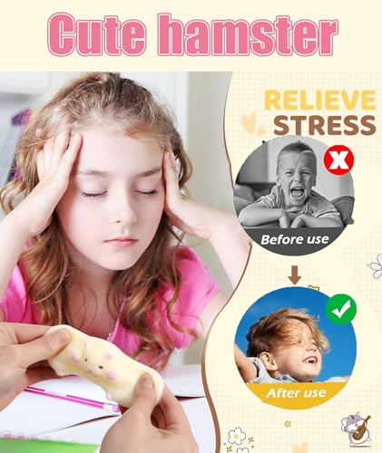 Image of Squishy Toy, Taba Squishy, Squishy Biscuit Squishy Fidget Toys Fufu Taba Stress Ball Squeeze Toys Anxiety Relief for Women /Men Stocking Fillers Birthday Gifts163 (White)