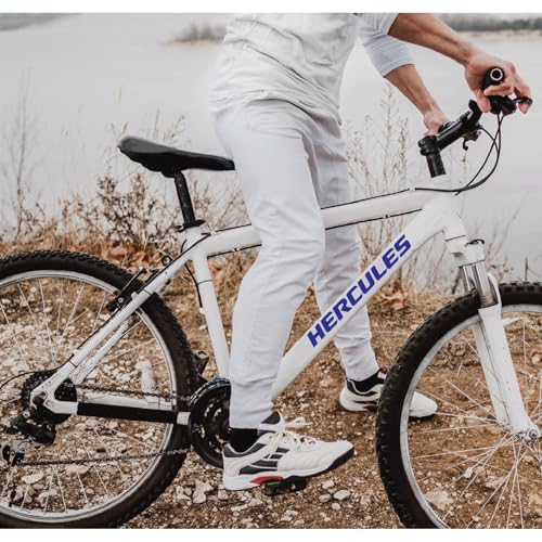 Image of Cycle Stickers - 13-Pack Waterproof Bike Decals for Frame, Helmet - 30 x 3 cm Durable Vinyl Stickers (Blue)