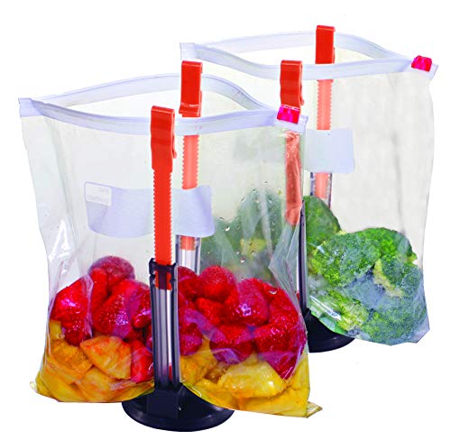 Jokari Suction Cup Fortified Baggy Rack 2 Pack For More Stability When Filling