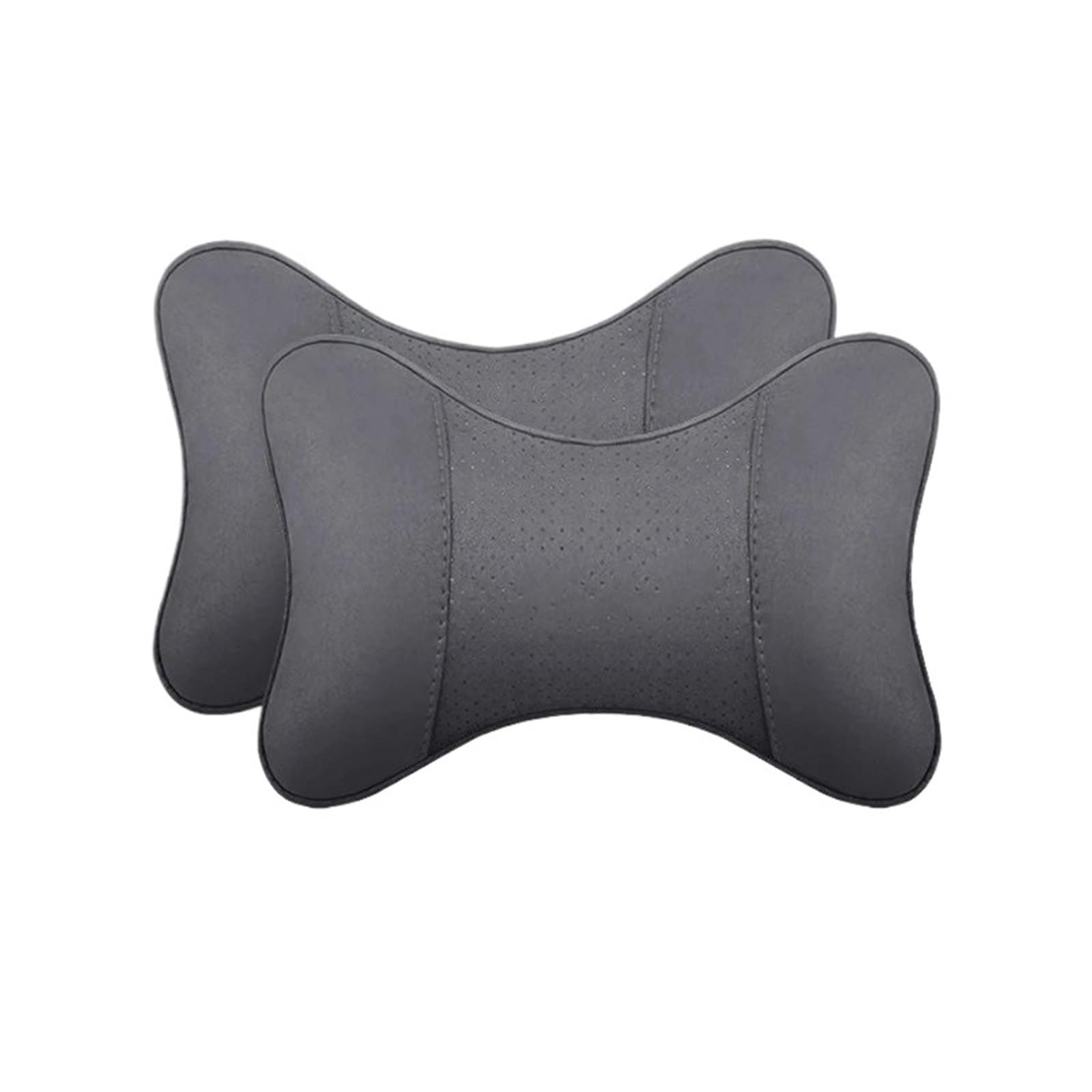 Car Seat Pillow Fit For Mclaren 720S GT 570 600LT 540C P1 Alcantara Artura Spider Solus Car Headrest Neck Support Seat Pillow Car Headrest(2pcs-grey)