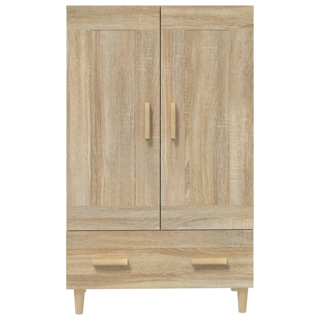 vidaXL Wysoka szafka, dąb sonoma, 70x31x115cm, materiał drewnopochodny, komoda, regał, wysoki regał, komody, regały, wysokie regały, wysoka szafka