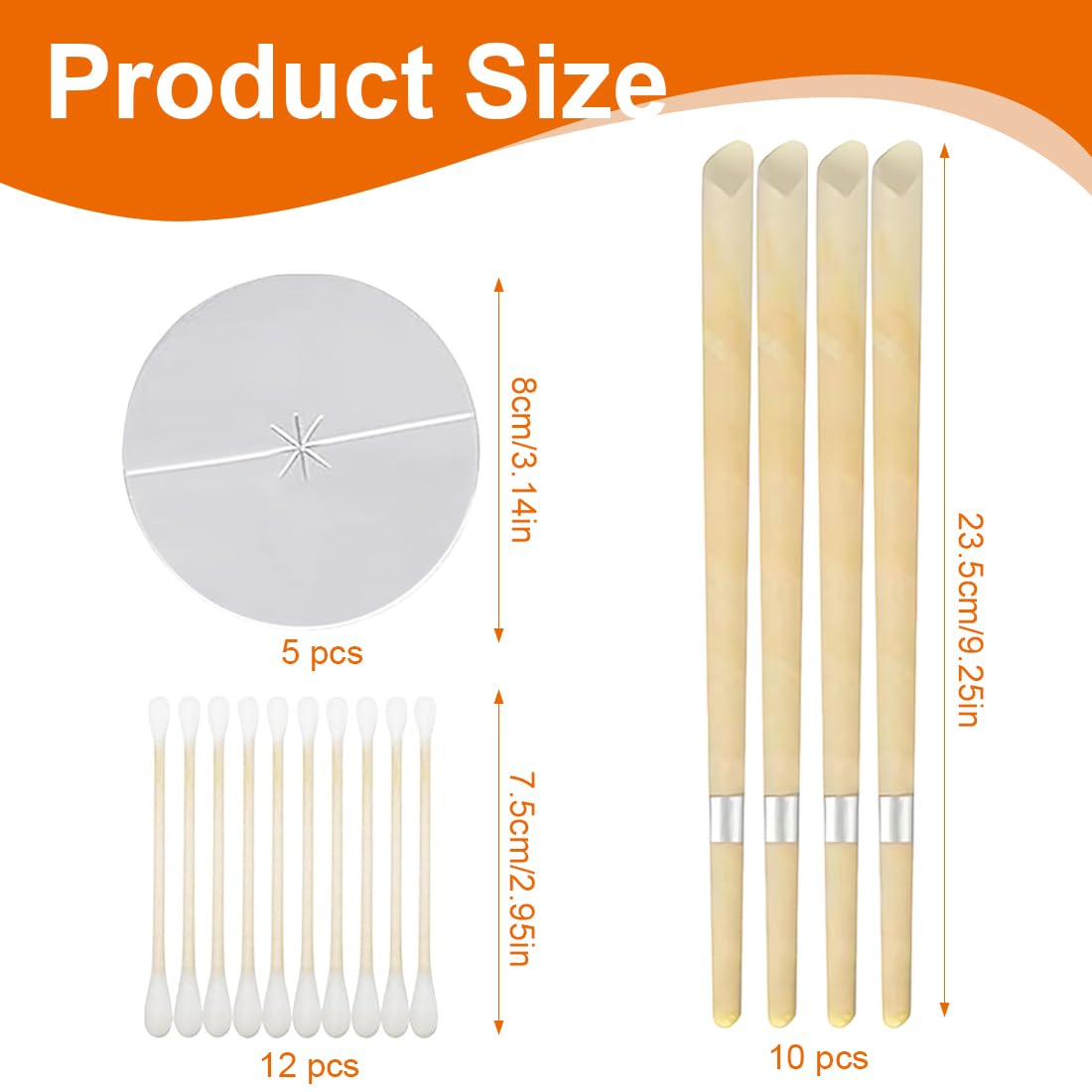 XPEX 1 Pezzo Candele per Orecchie Set,Coni Orecchie Cerume, Naturali Candele Dell'orecchio,Per la Pulizia Delle Orecchie,Con 5 Dischi Protettivi e 12 Tampone di Cotone