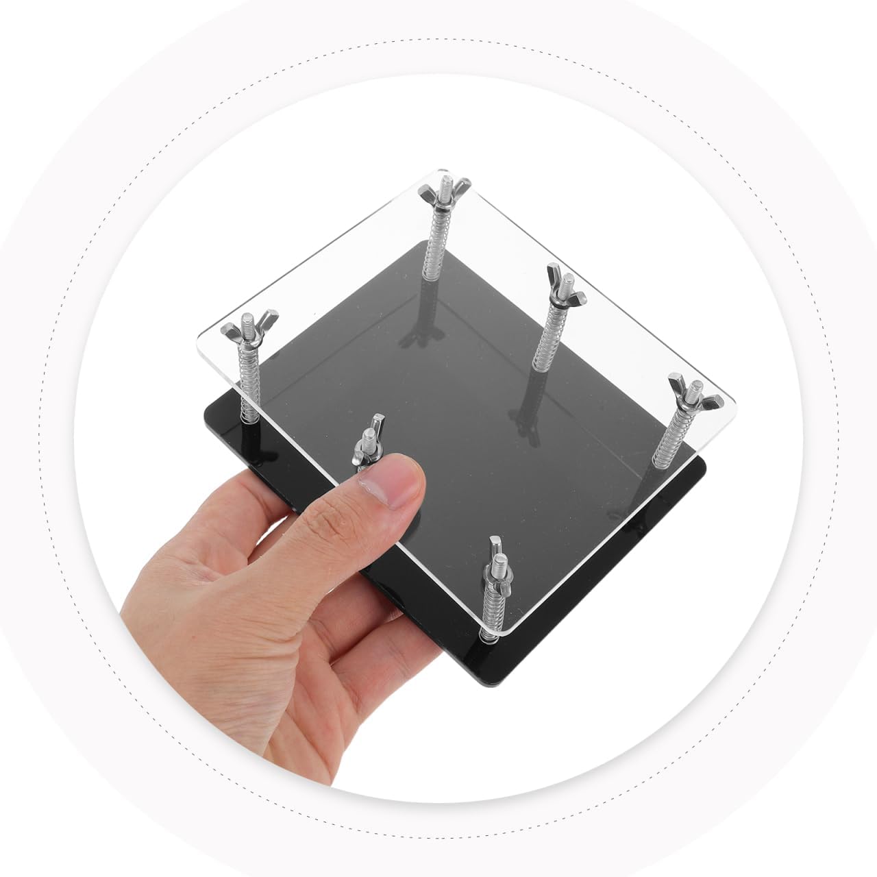 Sosoport Card Bending Corrector Portable Sports and Game Card Flatten Tool with Plates Springs for Home and Travel Restoration