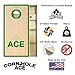 ACE Zone - Green - Professional Cornhole Boards - No Bounce! Made of 3/4 inch Baltic Birch Plywood, Includes Handles, Official Pro Tournament Style, Red Zone, ACE Pro Series
