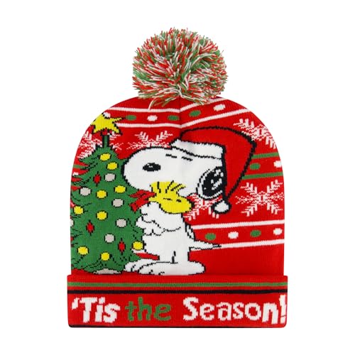 Bonnet Snoopy bonnet de Noël idéal pour offrir en cadeau de fin d'année mixte