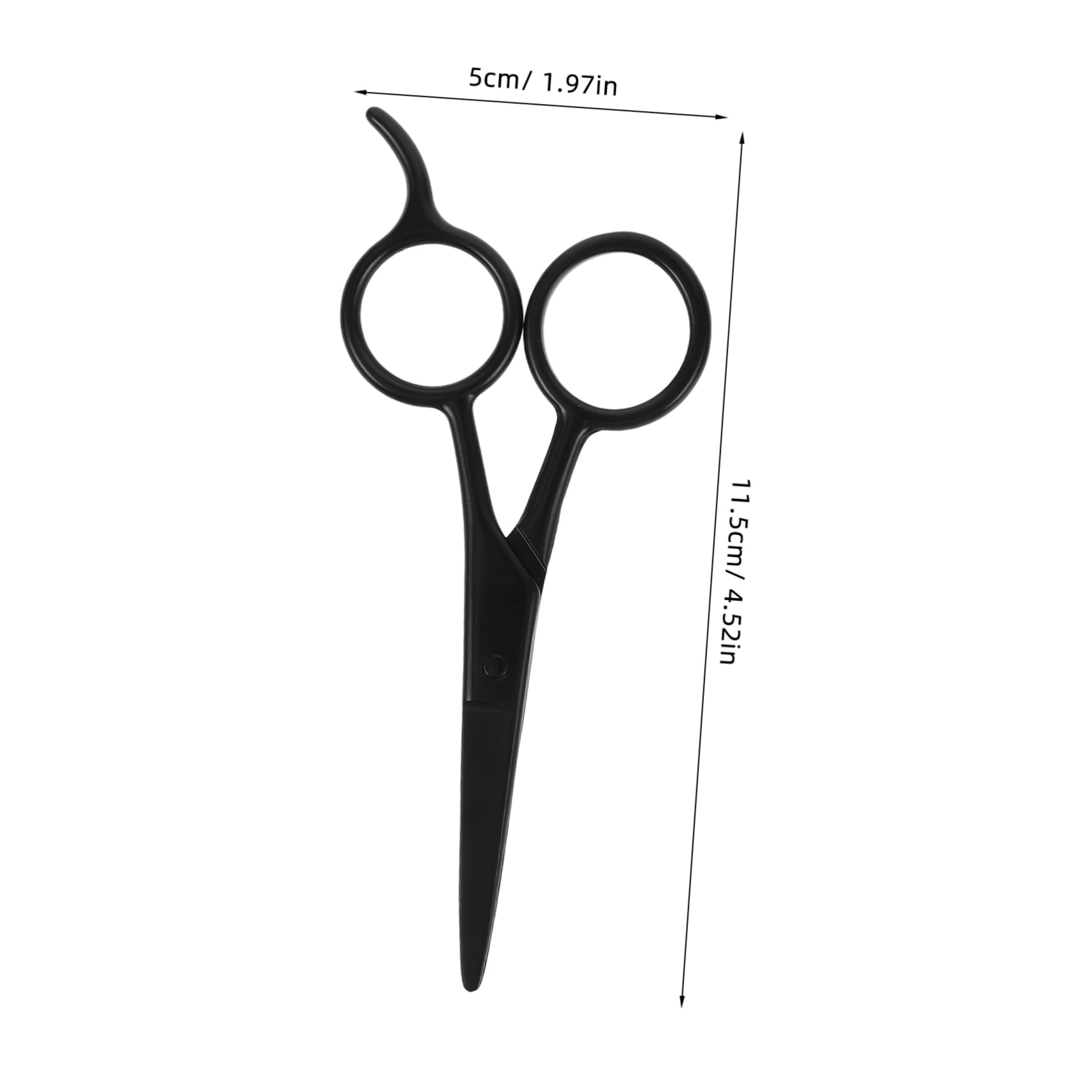 BIUDECO 2pcs Small Grooming Scissors for Men Stainless Steel Beard Trimmer Scissors and Eyebrow Shaping Scissors for Sensitive Areas