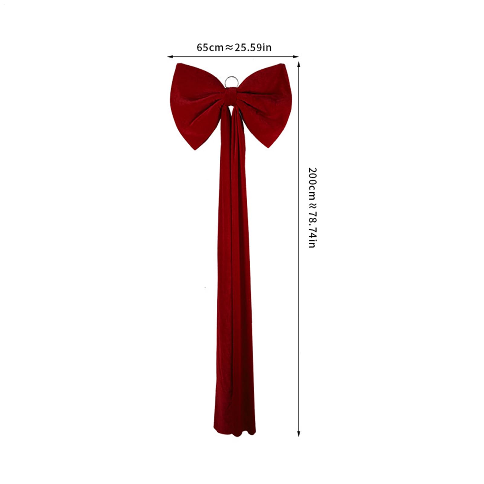 Weihnachtsbaum Spitze Schleife Rote Festdekoration | Topper Aus Samt In Form Einer Schleife Für Weihnachtskranz, Tür, Girlande, Schrank, Zuhause, Bauernhaus, Bankett Und Party