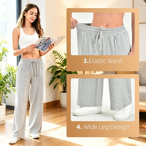 38% Off SINOPHANT Women's Wide Leg Sweatpants - Image 5