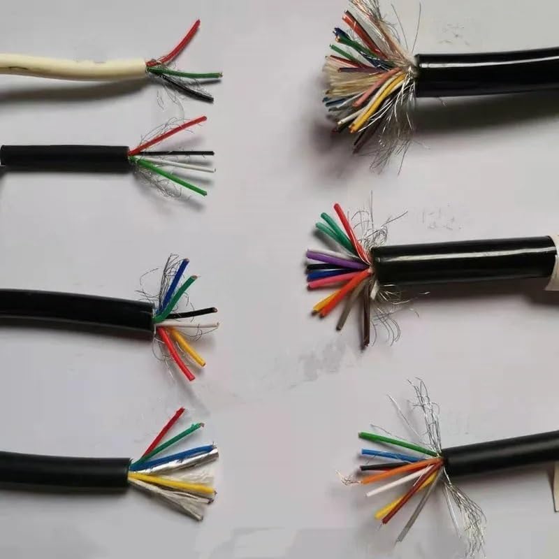 Kabel sprężynowy z poliuretanu 2, 6, 8, 10 rdzeni, 20 AWG, rozciągany, 1, 2, 3, 4, 5, 6, 7, 8, 9, 10, 11, 12, 13, 14, 15 metrów, spiralny drut teleskopowy (rozciągliwy 13 m, 6 rdzeni 20 AWG)