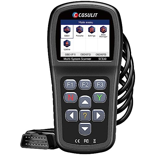 CGSULIT SC530 OBD2 Scanner for Porsche, 2024 Full System Code Reader Bidirectional Diagnostic Scan Tool with 30+ Service, ABS Bleeding, Oil/EPB/SRS/SAS/TCM/BCM Reset, Live Data, Lifetime Free Update -  SC530+P