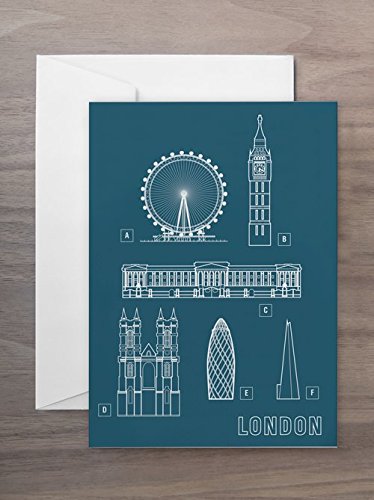 'Structures of London Greeting Card/Carte de vœux Structure London