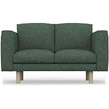 comfortly Sofa Slipcover Replacement Hand Made Compatible with NORSBORG 2 Seat Sofa - Covers ONLY Heavy Duty - Green