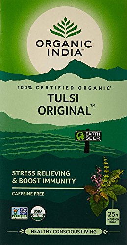 Organic India Green Tea|Organic India Tulsi Original Classic Tea, 25 Infusion Tea Bags