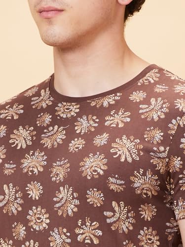 Image of Being Human Coffee Regular Fit Round Neck Men's T-Shirt Clothing
