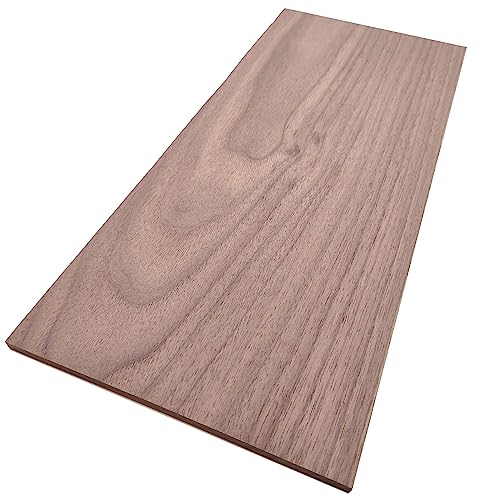 THE HARDWOOD EDGE Walnut Craft Boards 1/4 x 6 1/2 15 inch (2 Pack) Solid Laser Ready