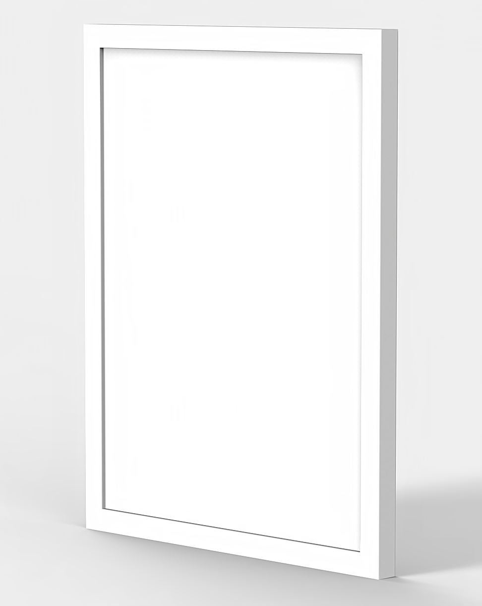 Framesplus White Modern Style Flat Colourful 100% Wooden Frames Photo Picture Poster Frame 36X24