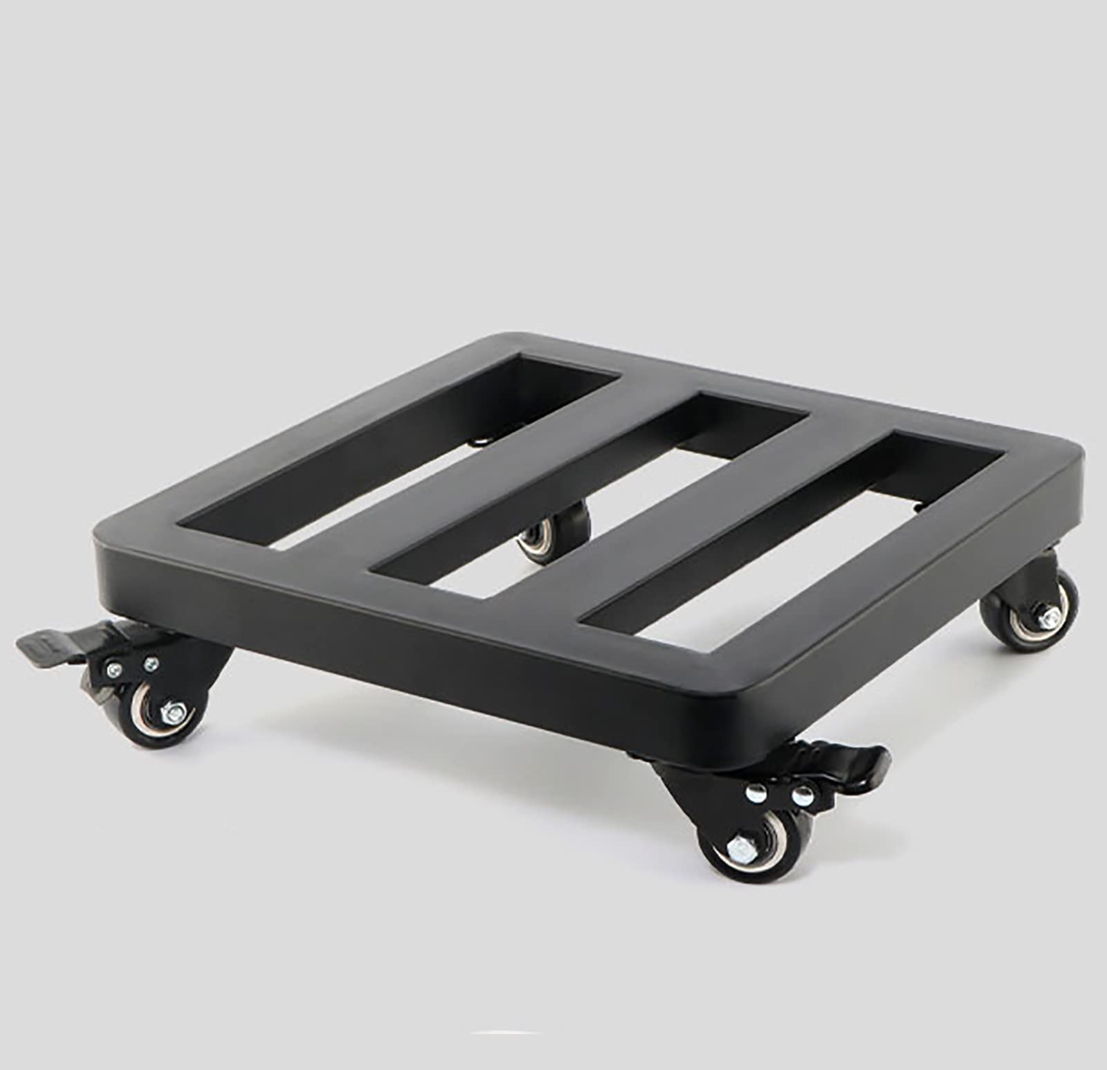 HPTHLY Plant Caddy, Plant Roller Base With Wheels, Flower Pot Mover With Lockableer Wheels, For Indoor And Outdoor Plant Pot/Black/35Cm (Black 35Cm)