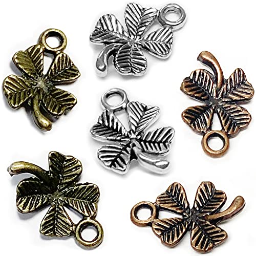 (C) Blatt & Blumen 180 Pcs Silver Tone Jasmine 16X10mm Cover