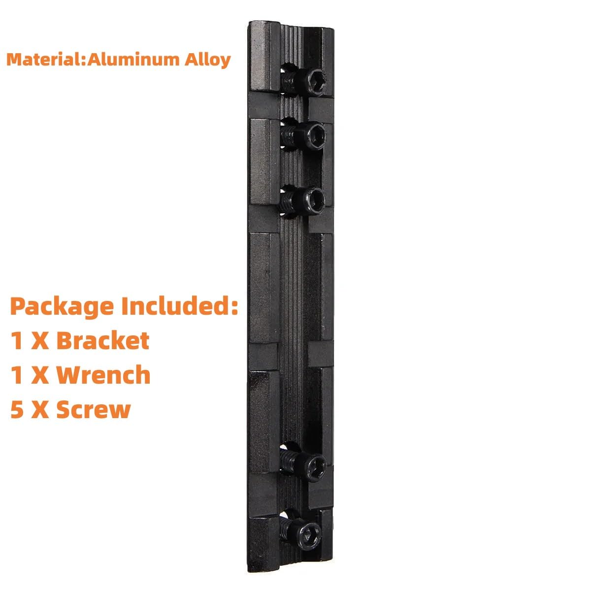 ACEXIER Rail Picatinny/Cola de Milano de 10cm Rail de Perfil bajo 20mm Weaver Picatinny Rail Mount