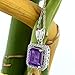 Gem Stone King 925 Sterling Silver Purple Amethyst Pendant Necklace For Women (2.61 Cttw, Gemstone Birthstone, Emerald Cut with 18 Inch Silver Chain)