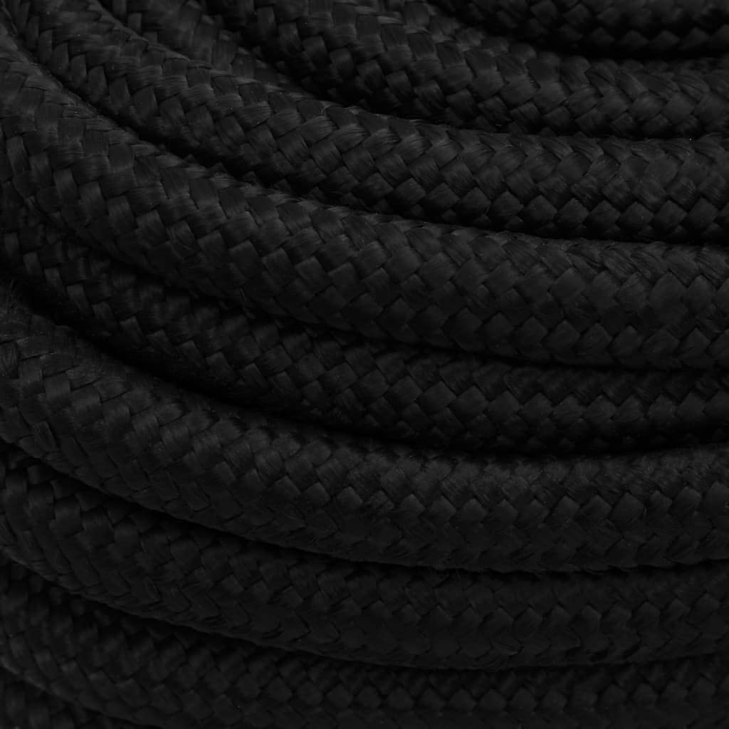 Arbeitsseil Schwarz 20mm x 25m Polyester Allzweckseil